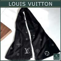 正規品✦LOUIS VUITTON モンテカルロ ショールBLACK カシミヤ
