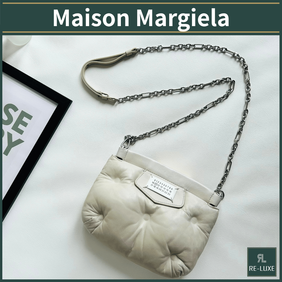 状態良好✦Maison Margiela グラムスラム ミニ オフホワイト Maison Margiela グラムスラム ミニ オフホワイト | Re-Luxe