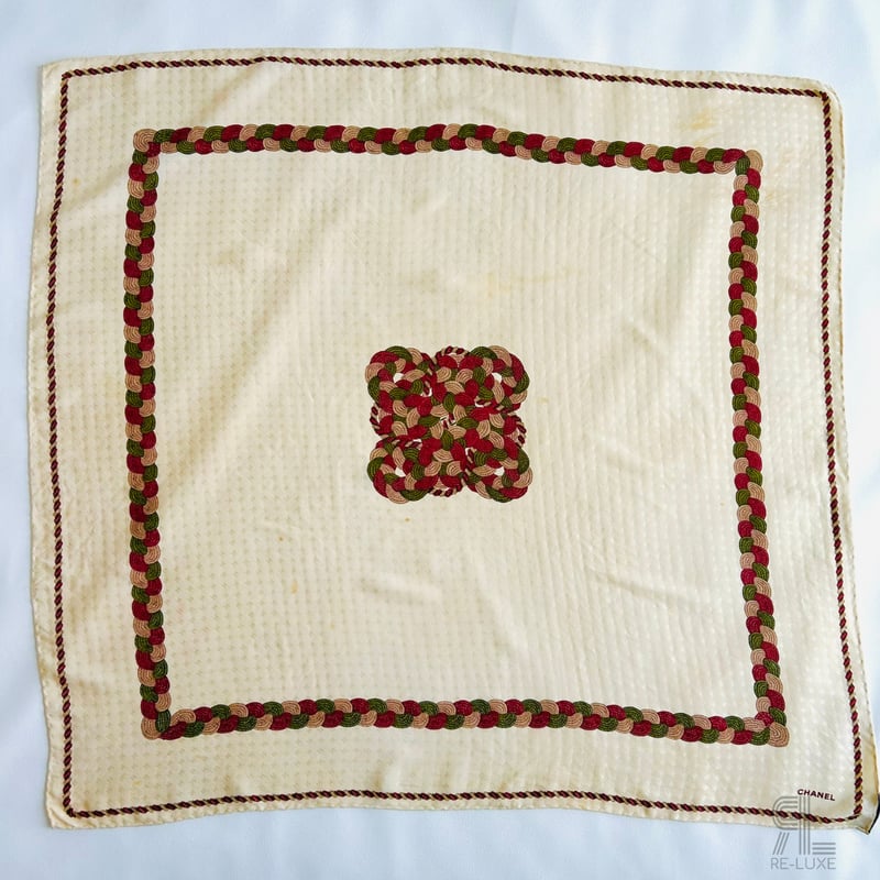 CHANEL シャネル vintageスカーフ シルク100% | Re-Luxe