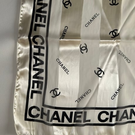 CHANEL シャネル ココマーク スカーフ シースルー_M250124-101