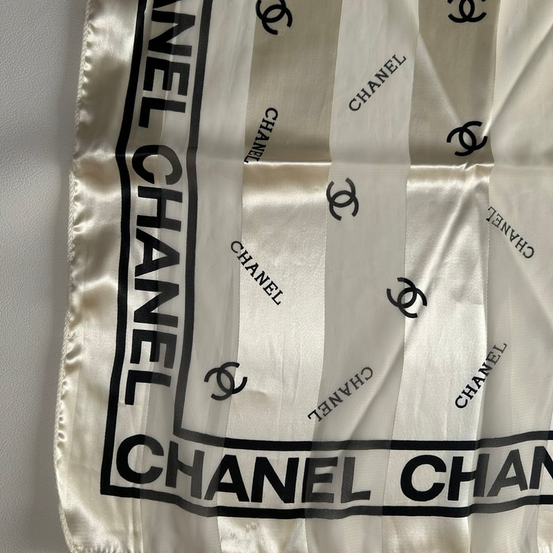 CHANEL シャネル ココマーク スカーフ シースルー_M250124-101 | Re-Luxe