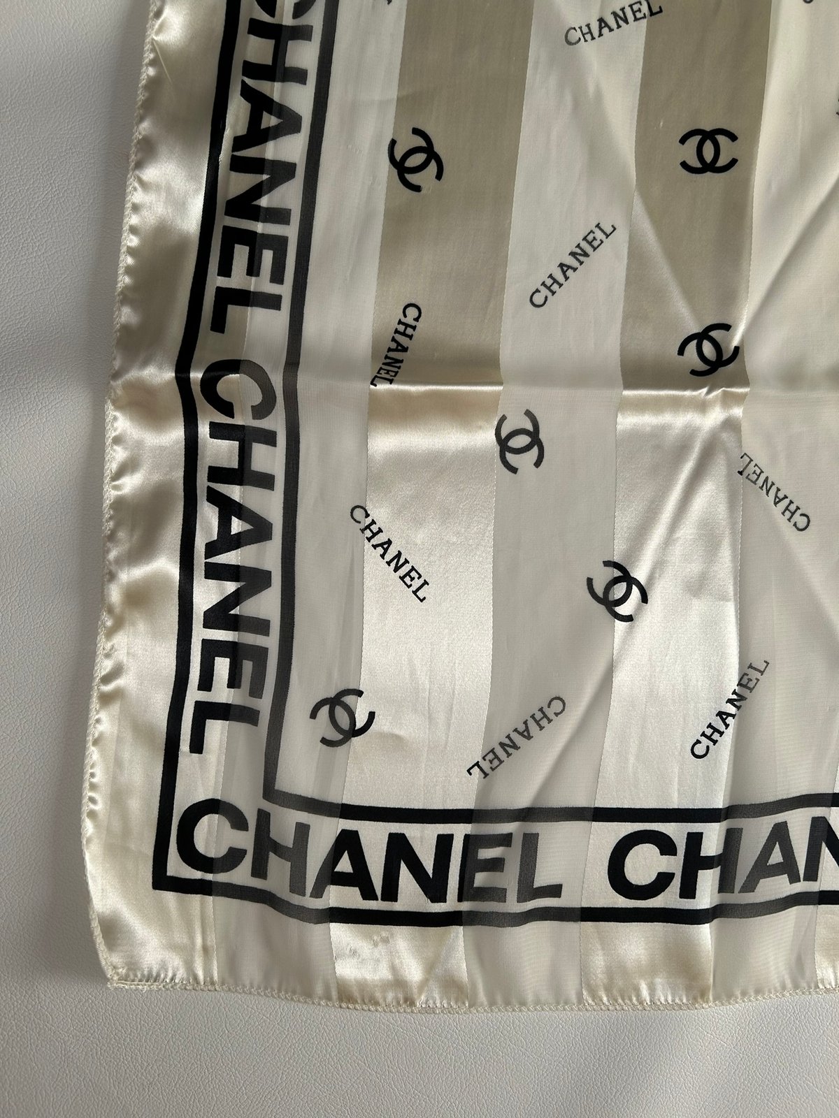 CHANEL シャネル ココマーク スカーフ シースルー_M250124-101 | Re-Luxe