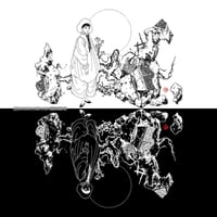 山本タカトハンカチ02『月とピエロ』