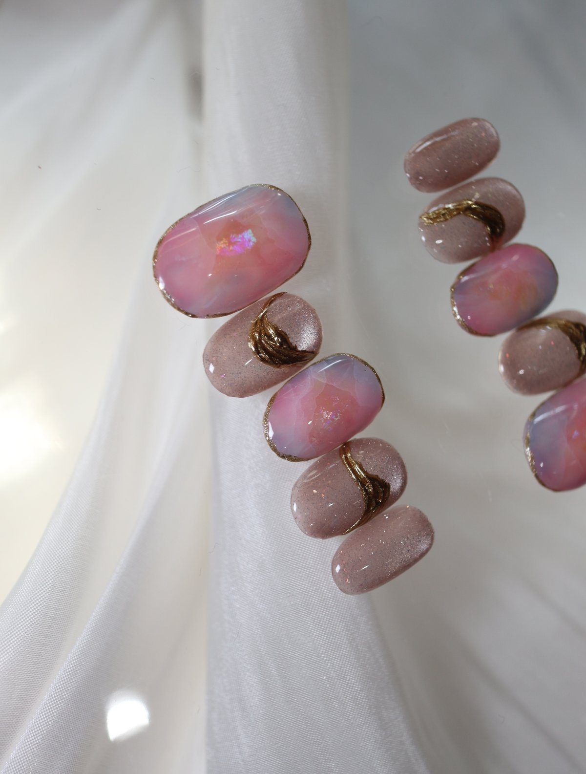 オーダー可】天然石アート×ミラー×マグネット | nail＆beautysalon pinktea