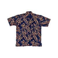 タヒチアンシャツ -Navy×Orange