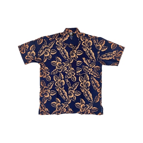 タヒチアンシャツ -Navy×Orange