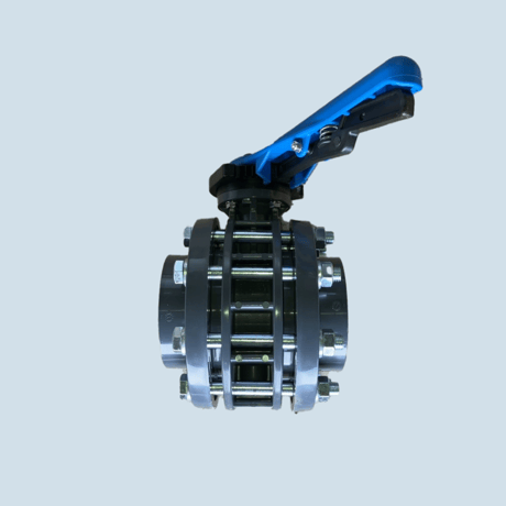 Butterfly valve (バタフライバルブ）with kit blue ※EU規格