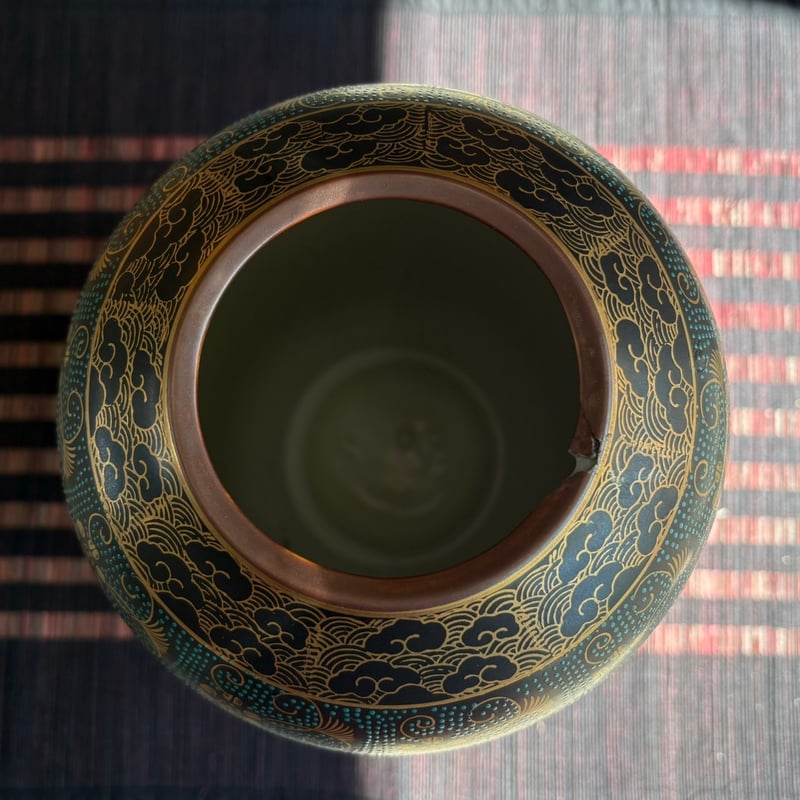 工芸品 Kutani ware vase by Ichiro Mizumoto Kutani ware | PICRYL