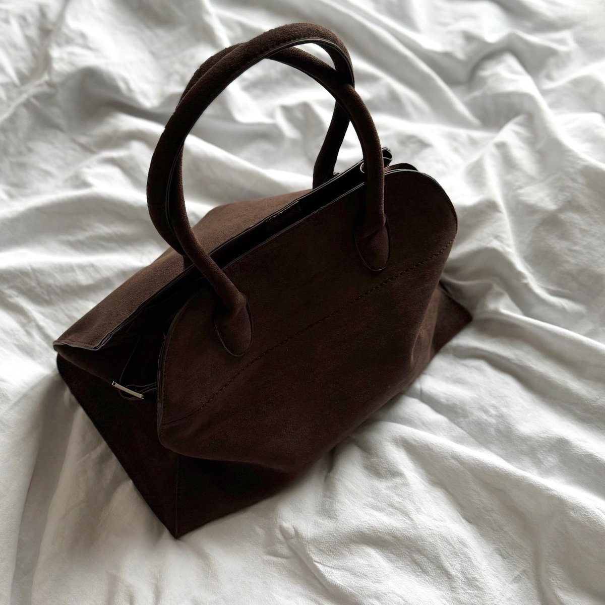 suede boston bag | mimi