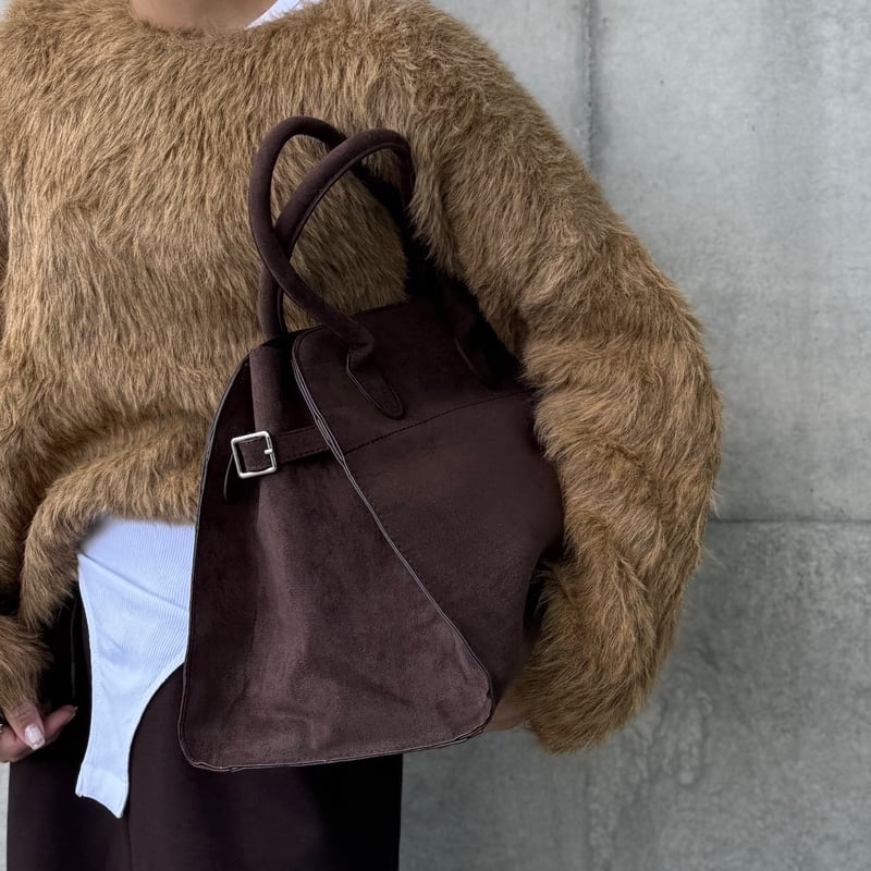 suede boston bag | mimi