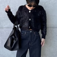 v-neck cropped cardigan
