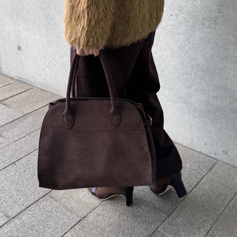 suede boston bag | mimi