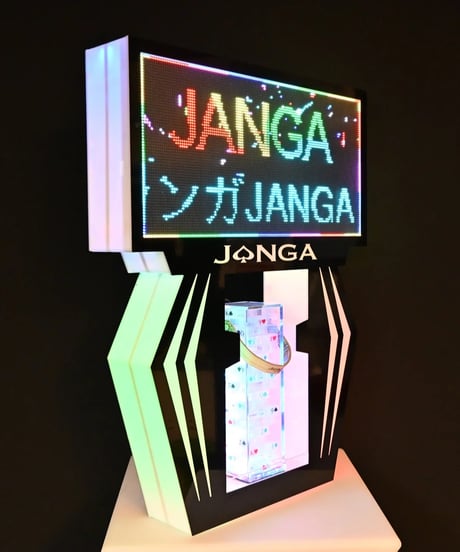 LEDで文字が流れるディスプレイスタンド
