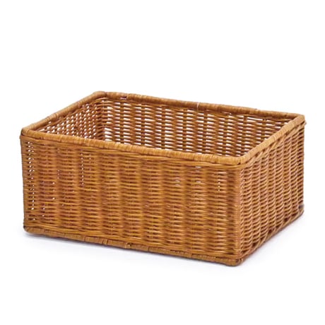 品番4001 籐かごバスケット 小物収納バスケット【かごのお店ラッセルSTORES】