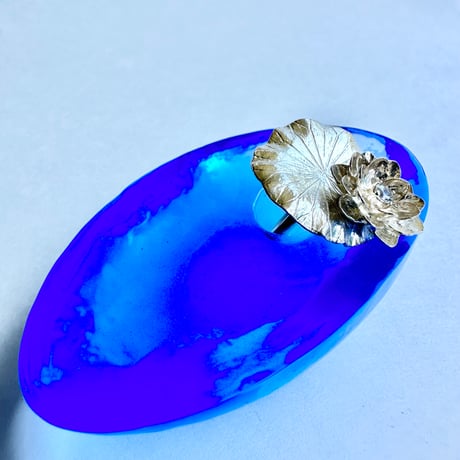 リング「華輪・ホワイトサファイア」(12号)