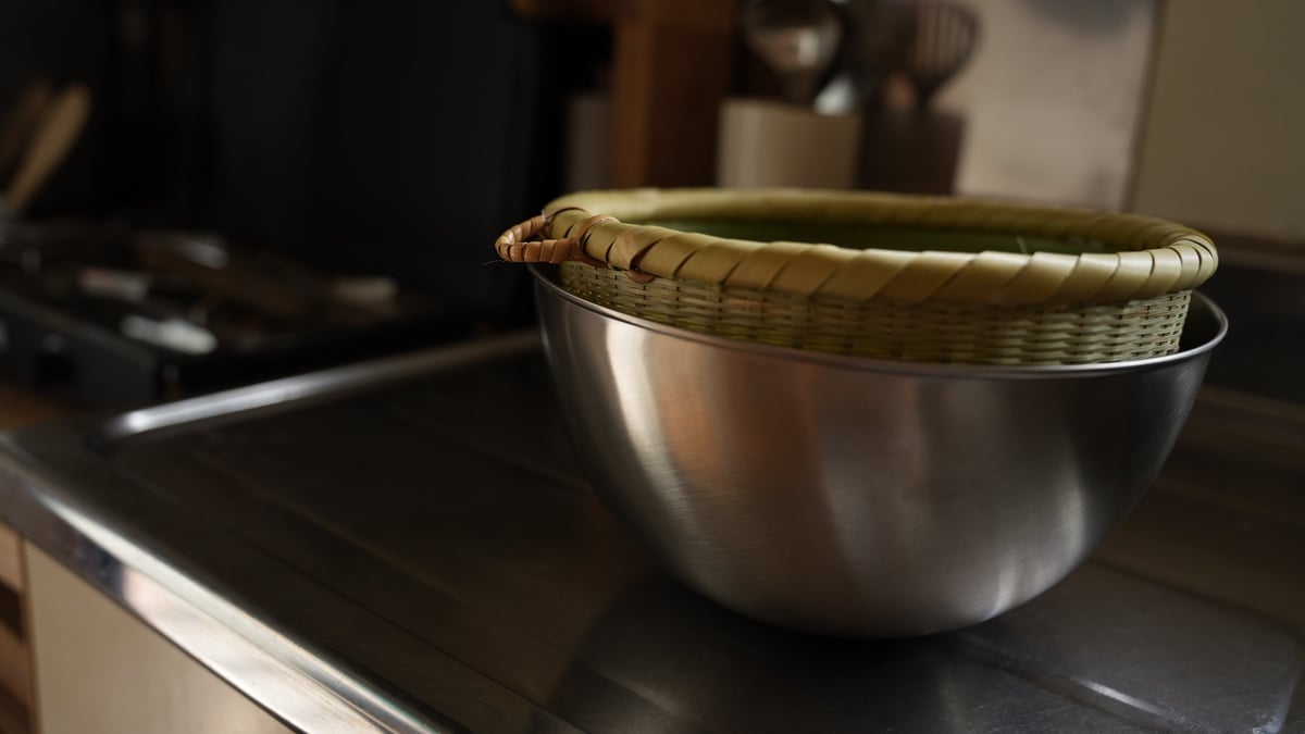 米研ぎ笊 / 5合用 | 伍竹庵