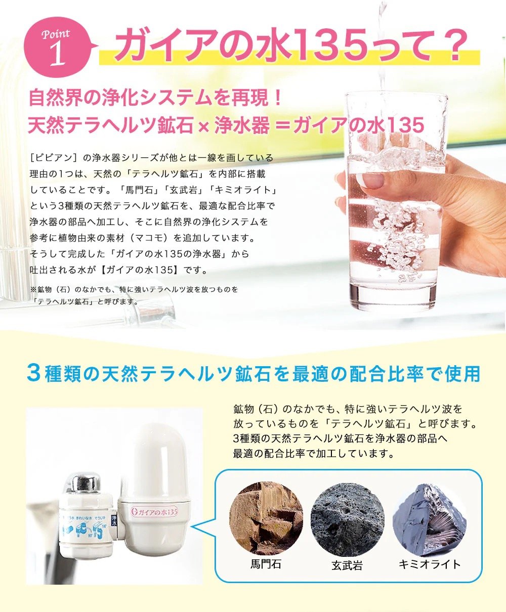 ガイアの水135蛇口用浄水器 ¥20,460 | RILAMOGI 温活サロン