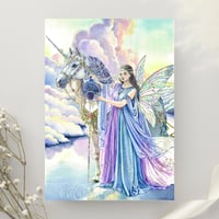 Aquarius fairy postcard