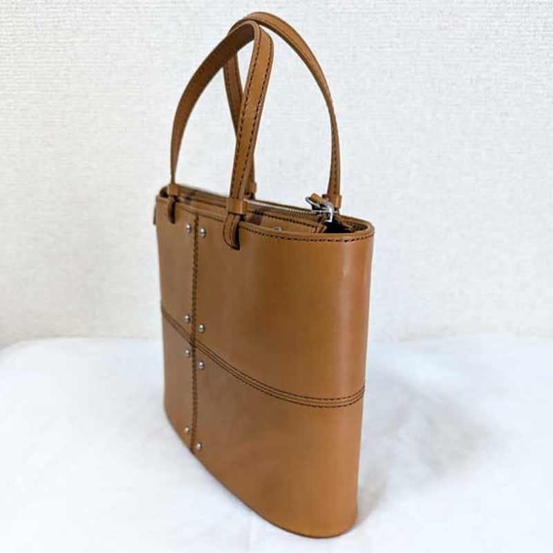 本革 ショルダーバッグ スタッズ 2way トートバッグ 日本製 | beFine