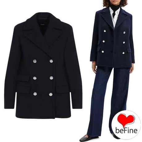 ピーコート。新品。 sakishimatokyo ピーコート pコート ミドル丈 シャギー