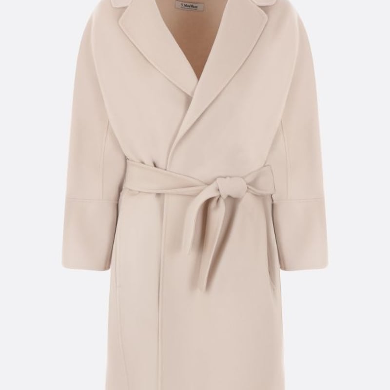 S Max Mara ARONA ダブルフェイスコート クチートアマーノ 40 S MAX MARA ARONA ダブルフェイス ウールコート ベルトコート