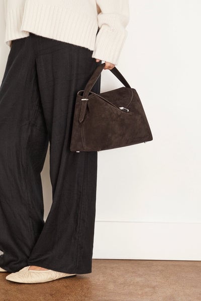 TOTEME T-Lock スエード トップハンドルバッグ ショルダーバッグ TOTEME T-Lock スエード トップハンドルバッグ ショルダーバッグ