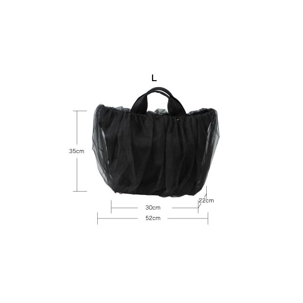 チュールバッグ BLACK / L | 【RUMIMUR】ルミムル