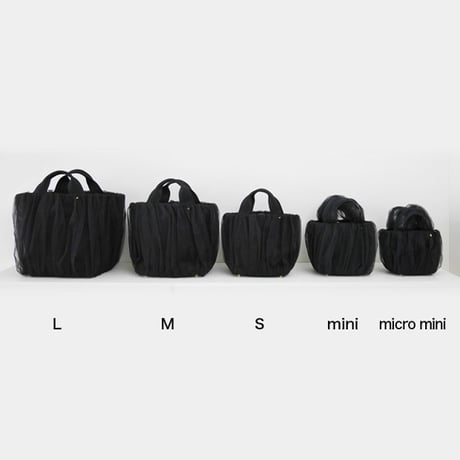 チュールバッグ BLACK / S