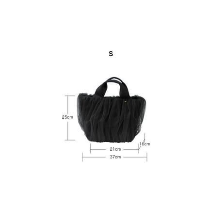 チュールバッグ BLACK / S
