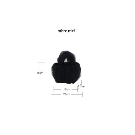 チュールバッグ  BLACK / micro mini
