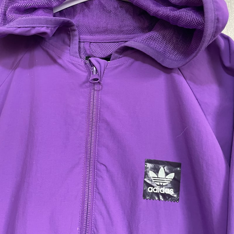 adidas ナイロンジップパーカー メンズ【25-0173】 | 古着屋のんちゃん