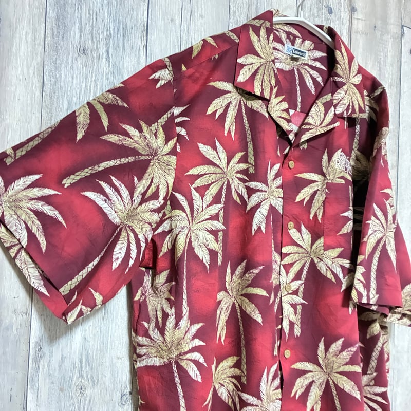 Edwards アロハシャツ 総柄 ヤシの木【25-0367】 | 古着屋のんちゃん