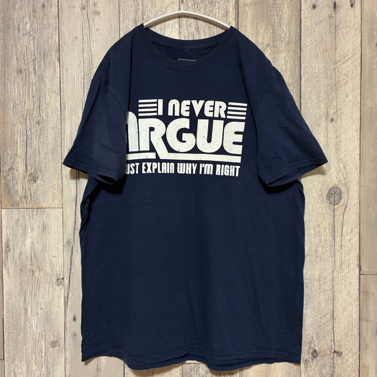 リメイク❣フリル袖プリントTシャツ ロゴ ネイビーハート【R-0015