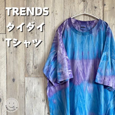 TRENDS タイダイTシャツ ダメージ【25-0332】