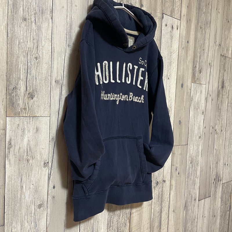 HOLLISTERスウェットパーカー ロゴ メンズ 25-0127 古着屋のんちゃん