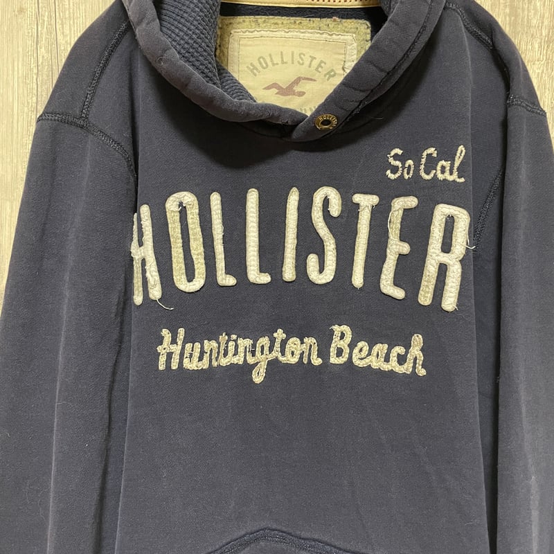 HOLLISTERスウェットパーカー ロゴ メンズ【25-0127】 | 古着屋のんちゃん