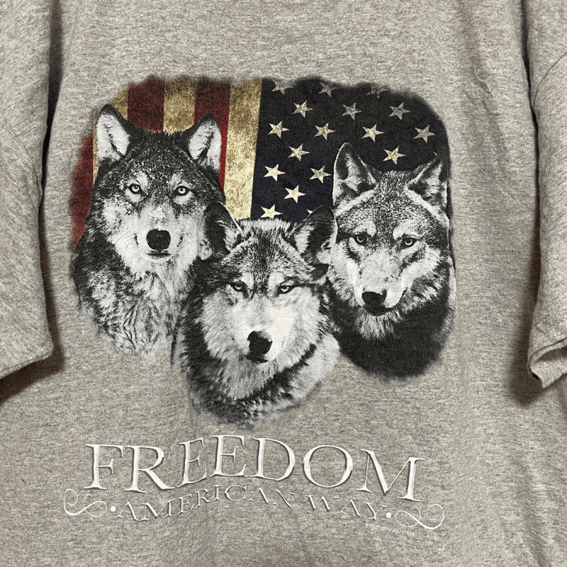 5ST☆R プリントTシャツアニマル メンズ【25-0085】 | 古着屋のんちゃん