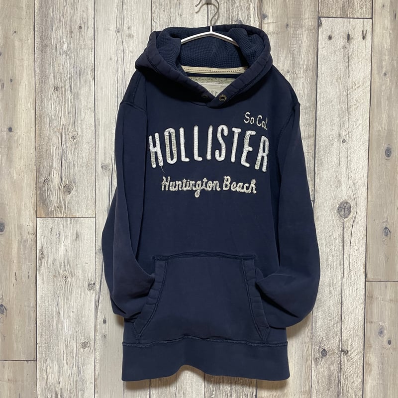 HOLLISTERスウェットパーカー ロゴ メンズ【25-0127】 | 古着屋のんちゃん