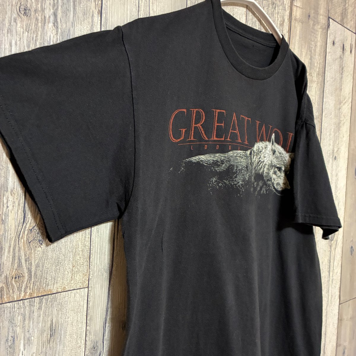 プリントTシャツ アニマル オオカミ【25‐0447】 | 古着屋のんちゃん