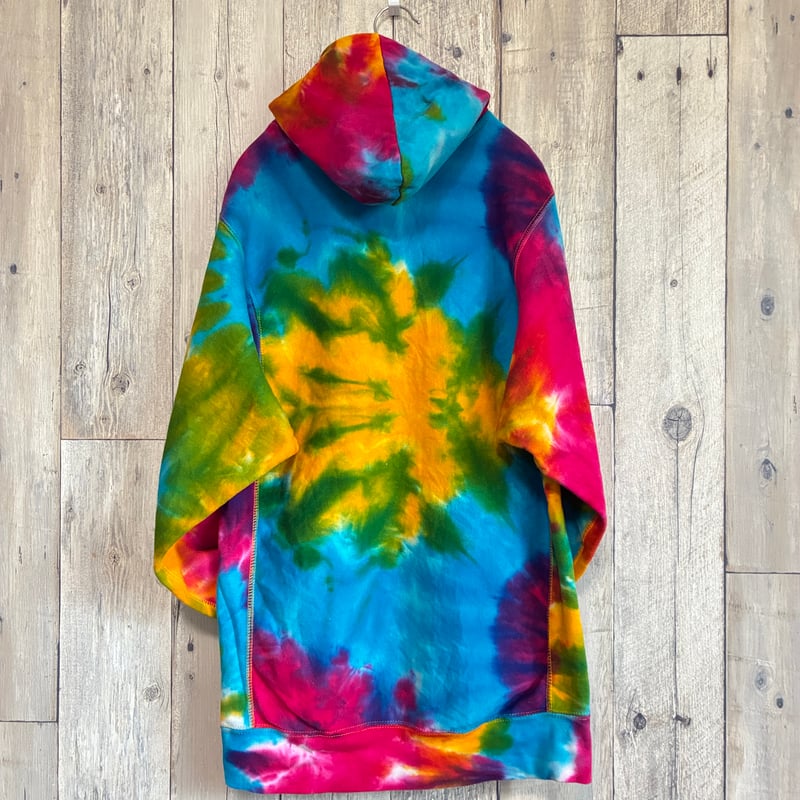 MV SPORT タイダイスウェットパーカー ロゴ【25-0353】 | 古着屋のんちゃん