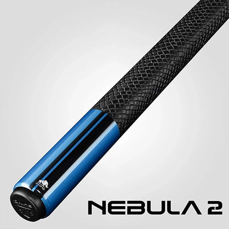 ※お勧め一押し　【Rhino】  NEW NEBULA2 プールキュー スポーツグリップ - スカイブルー  12.4