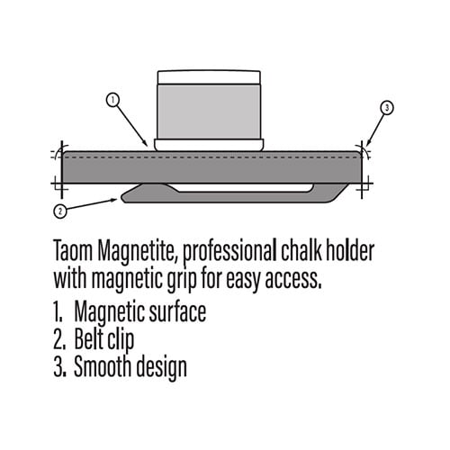 TAOM Magnetite Chalk Holder with Cup 【タオム】ビリヤー
