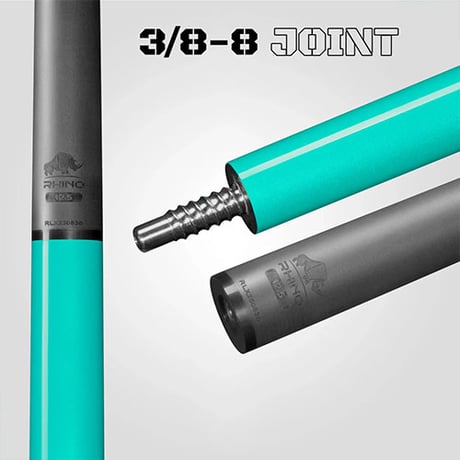 ※予約販売　【RHINO】 LUMINAX POOL CUE - TROPICAL TURQUOISE