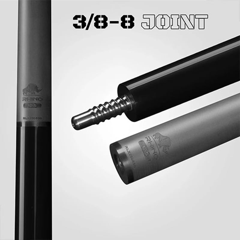 6月上旬入荷 【RHINO】 LUMINAX POOL CUE - JET BLACK |