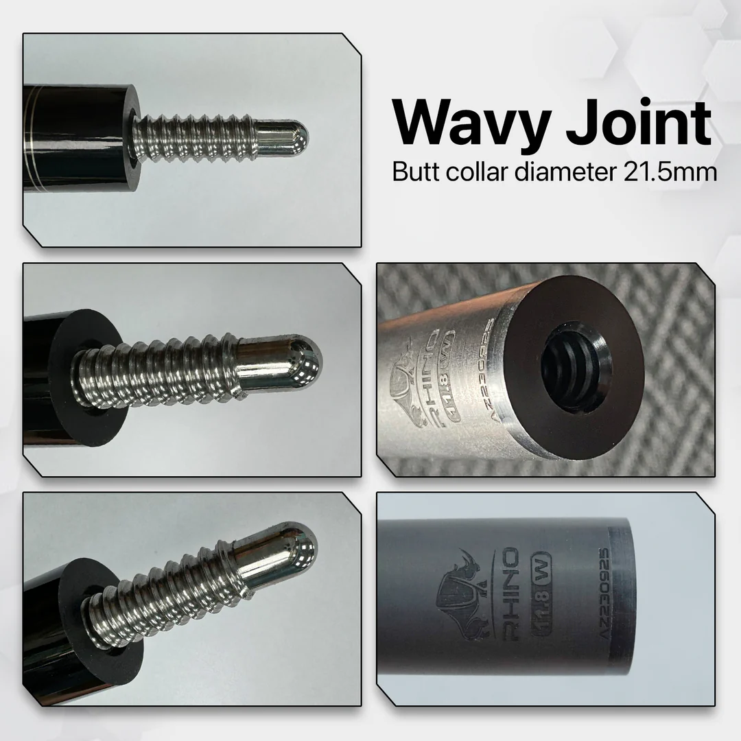 7月下旬入荷 Rhino - 30インチ WAVY 11.8mm カーボンファイバー プール