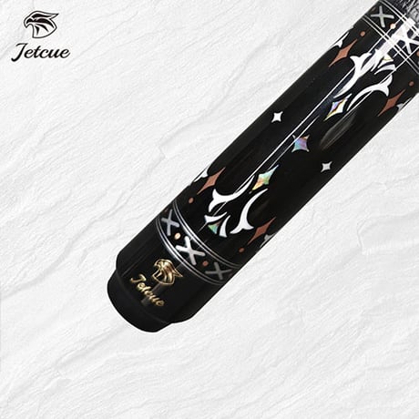 【JET CUE】Glint GLI2 天然黒檀木（エボニー） アラベスクインレイモデル
