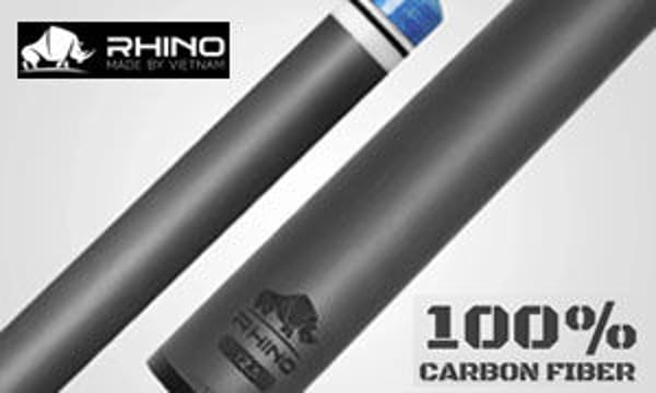 ※9月下旬入荷【新品】【Rhino】ビリヤードキュー チャコールグレー 新商品 【10月中旬入荷】 RHINO KOMET II カーボン ブレイク