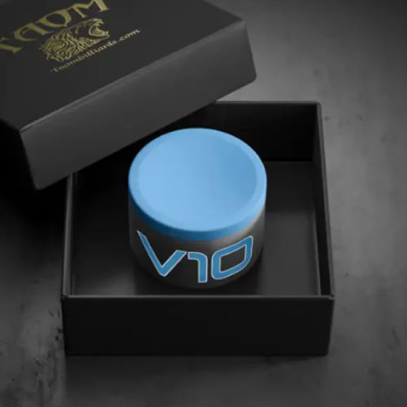 ビリヤードチョーク(TAOM V10)、レザーケース&ホルダーセット TAOM V10 【タオム】ビリヤード チョーク-blue | Ize. cue shop