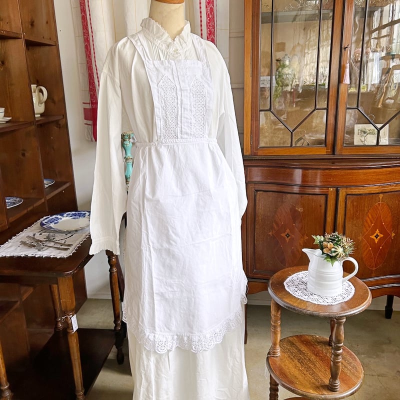 フランスの古いメイド用エプロン | アンティークス蕾