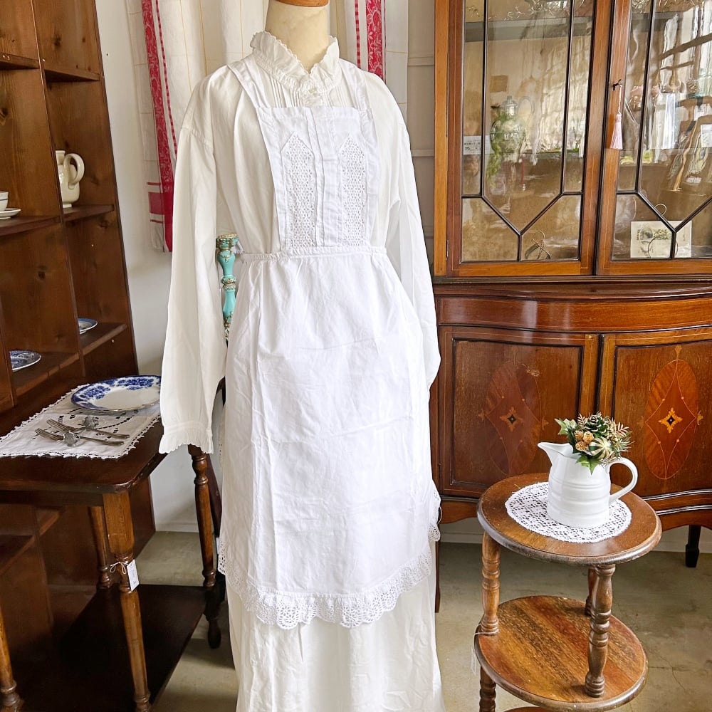 フランスの古いメイド用エプロン | アンティークス蕾
